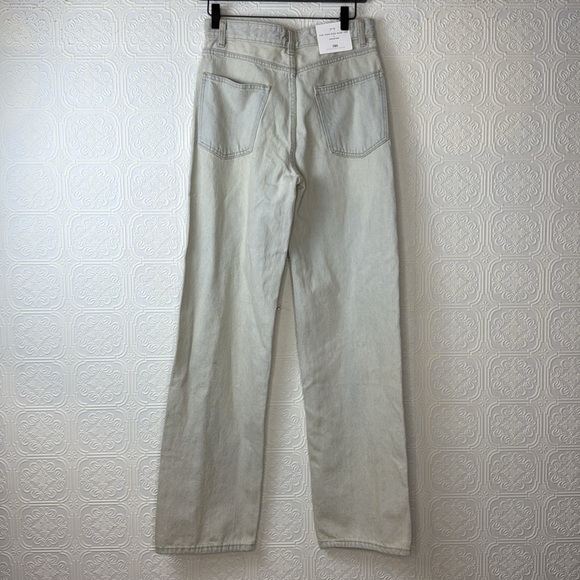 Zara | The High Rise Wide Leg Jean in Bleached Indigo, Size 4, NWT - Picture 10 of 10